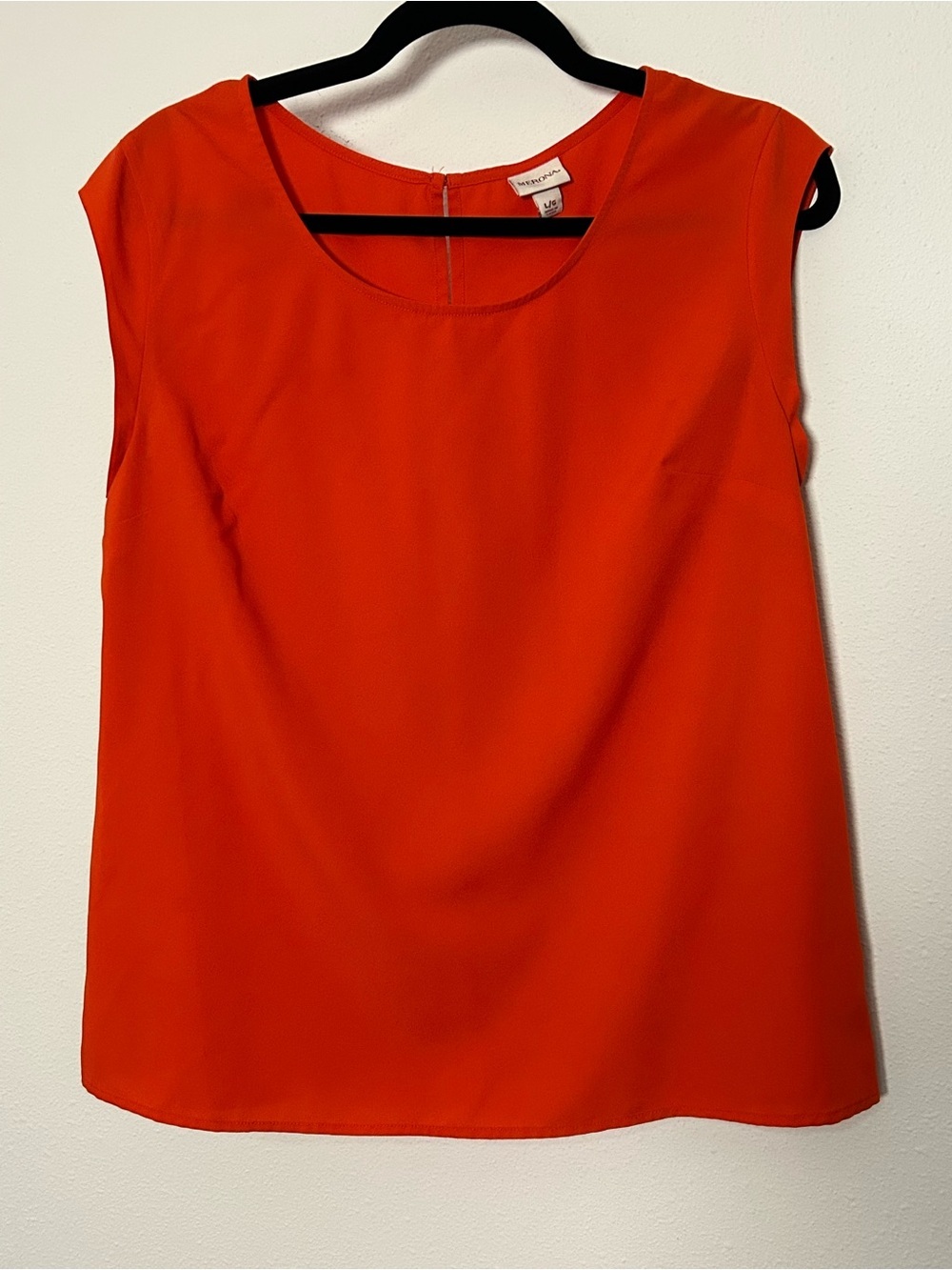 Merona Orange Scoop Neck Sleeveless Top